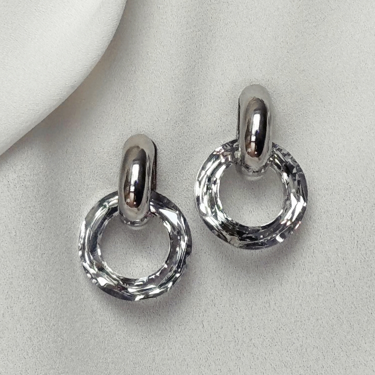 Náušnice s křišťálem Swarovski NÁVOD